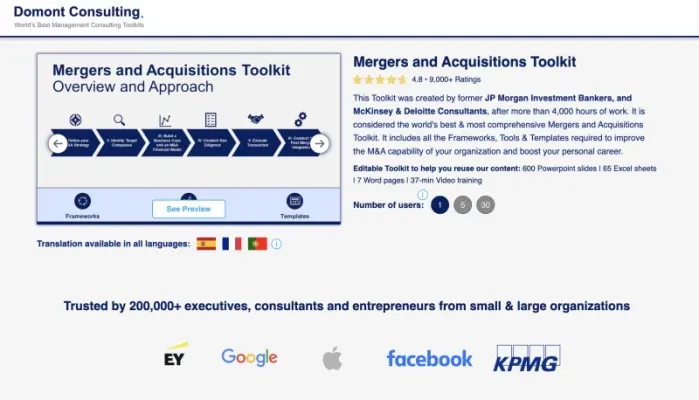 Domont-Consulting-Mergers-and-Acquisitions-Toolkit